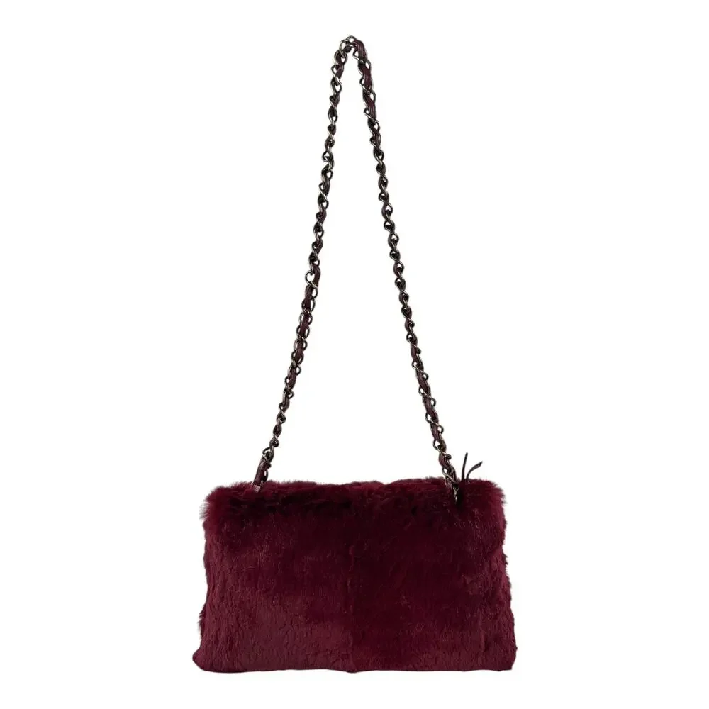 Chanel Vintage Rabbit Fur Shoulder Bag